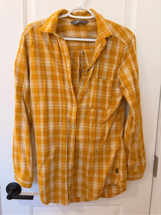 The North Face Tops - The North Face Mustard Plaid Women's Button Shirt